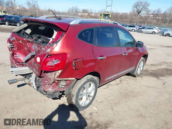 2013 Nissan Rogue SL with VIN JN8AS5MV1DW616248, listed as a IAAI auction lot 41591264 with 127,324 mi miles and . Bid and sale history available at DreamBid. Image 4.