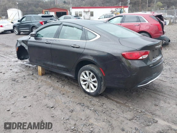 2015 Chrysler 200 C with VIN 1C3CCCCB0FN686219, listed as a IAAI auction lot 41894730 with 56,864 mi miles. Bid and sale history available at carsss.com. Image 3.