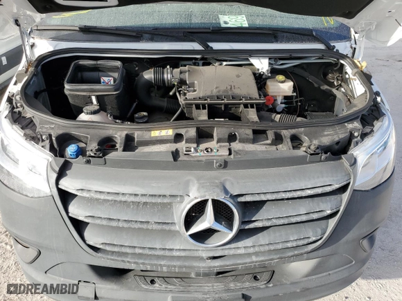 2022 Mercedes-Benz Sprinter Cargo Van with VIN W1Y4ECHY0NT107310, listed as a Copart auction lot 76189614 with 0 mi miles and Non Repairable. Bid and sale history available at carsss.com. Image 12.