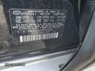 2023 Hyundai IONIQ 6 SEL with VIN KMHM34AC9PA022698, listed as a Copart auction lot 89166355 with 18,487 mi miles and Salvage Title. Bid and sale history available at carsss.com. Image 13.
