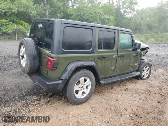 2021 Jeep Wrangler Unlimited Sport S с VIN 1C4HJXDN0MW659729, выставлен на аукционе Copart как лот 61238145 с пробегом 54 565 миль миль и Списание • Salvage title. История ставок и продаж доступна на DreamBid. Изображение 3.