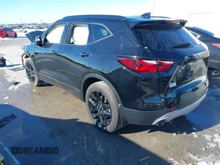 2022 Chevrolet Blazer LT with VIN 3GNKBJRS0NS151862, listed as a IAAI auction lot 41343809 with 54,447 mi miles and . Bid and sale history available at DreamBid. Image 3.