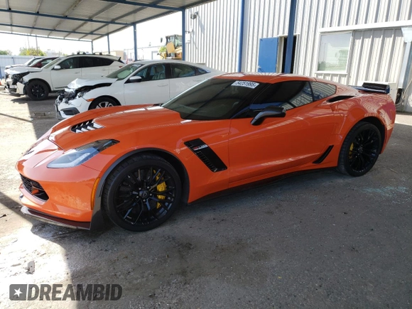 2019 Chevrolet Corvette Z06 1LZ with VIN 1G1YN2D64K5601652, listed as a Copart auction lot 54251995 with 35,154 mi miles and Clean Title. Bid and sale history available at carsss.com. Image 1.