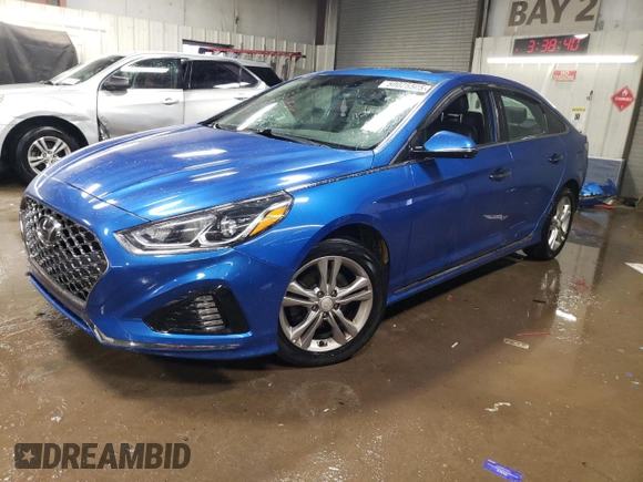 2019 Hyundai Sonata SEL with VIN 5NPE34AF1KH736328, listed as a Copart auction lot 50025505 with 146,539 mi miles and Salvage Title. Bid and sale history available at DreamBid. Image 1.