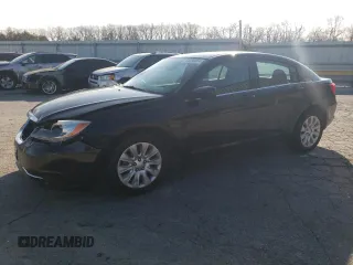 2012 Chrysler 200 LX with VIN 1C3CCBAB5CN178224, listed as a Copart auction lot 85596354 with 177,809 mi miles and Salvage Title. Bid and sale history available at carsss.com. Image 1.