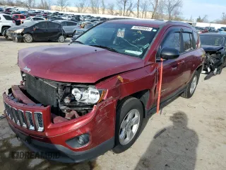 2015 Jeep Compass Sport with VIN 1C4NJCBA7FD190830, listed as a Copart auction lot 42603064 with 106,758 mi miles and Salvage Title. Bid and sale history available at DreamBid. Image 1.