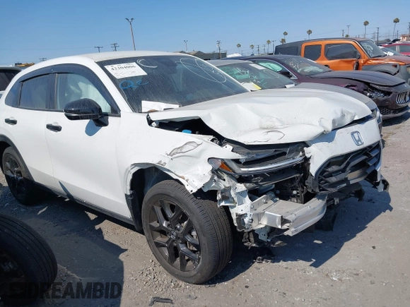 2024 Honda HR-V Sport with VIN 3CZRZ1H55RM721244, listed as a IAAI auction lot 42304006 with 16,901 mi miles and . Bid and sale history available at DreamBid. Image 1.