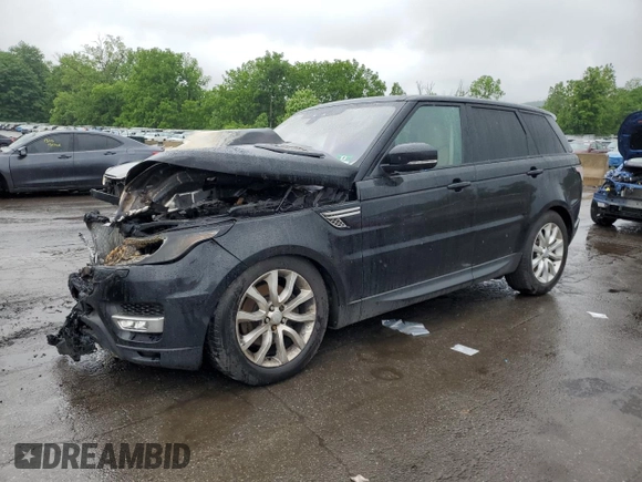2017 Land Rover Range Rover Sport HSE with VIN SALWR2FVXHA141719, listed as a Copart auction lot 58583975 with Not provided miles and Salvage title. Bid and sale history available at DreamBid. Image 1.