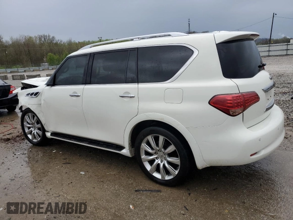 2013 Infiniti QX56 with VIN JN8AZ2NE7D9061281, listed as a Copart auction lot 51107315 with 207,403 mi miles and Non repairable. Bid and sale history available at DreamBid. Image 2.