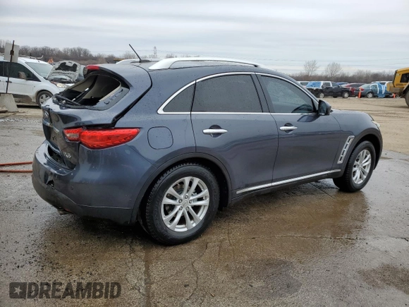 2011 Infiniti FX with VIN JN8AS1MW0BM730820, listed as a Copart auction lot 43178305 with 168,626 mi miles and Salvage Title. Bid and sale history available at DreamBid. Image 3.