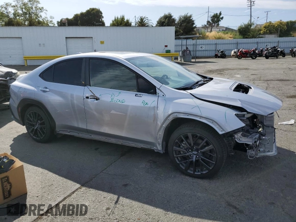 2022 Subaru WRX Premium with VIN JF1VBAF61N9026939, listed as a Copart auction lot 63619625 with 20,858 mi miles and Salvage title. Bid and sale history available at DreamBid. Image 4.
