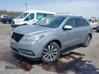 2016 Acura MDX w/Tech with VIN 5FRYD4H47GB039491, listed as a IAAI auction lot 42025711 with 124,491 mi miles. Bid and sale history available at carsss.com. Image 2.
