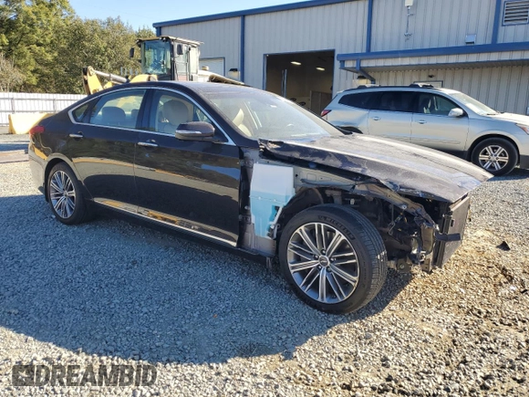 2019 Genesis G80 3.8L with VIN KMHGN4JE6KU288907, listed as a Copart auction lot 76422094 with 60,735 mi miles and Salvage Title. Bid and sale history available at carsss.com. Image 4.