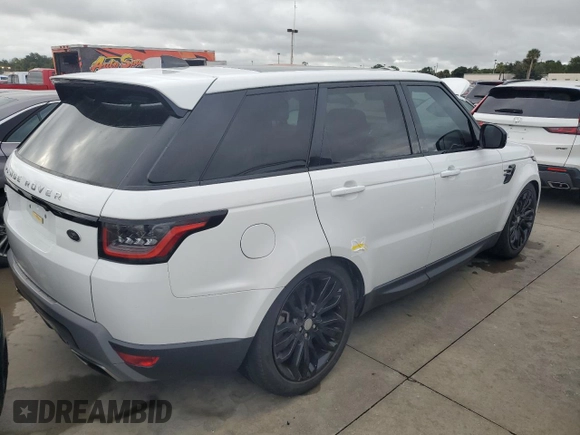 2020 Land Rover Range Rover Sport SE with VIN SALWG2SU7LA721599, listed as a Copart auction lot 74437154 with 0 mi miles and Non Repairable. Bid and sale history available at carsss.com. Image 3.