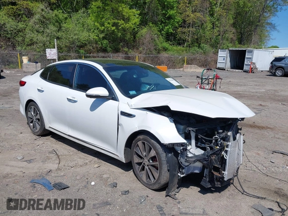 2016 Kia Optima SXL Turbo with VIN 5XXGV4L24GG029840, listed as a IAAI auction lot 42223603 with 87,499 mi miles and . Bid and sale history available at DreamBid. Image 1.