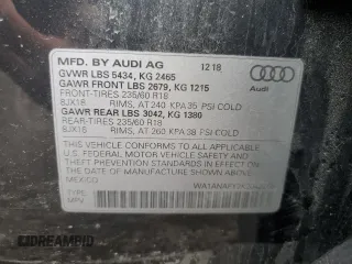 2019 Audi Q5 Premium with VIN WA1ANAFY2K2042258, listed as a Copart auction lot 50527895 with 62,946 mi miles and Salvage Title. Bid and sale history available at carsss.com. Image 13.