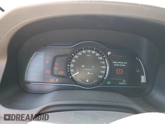 2017 Hyundai Ioniq SEL z VIN KMHC75LCXHU036497, wystawiony jako Copart lot #53413635 z przebiegiem 141 610 mil mil oraz Szkoda całkowita • Salvage title. Historia ofert i sprzedaży dostępna na DreamBid. Obrazek 9.
