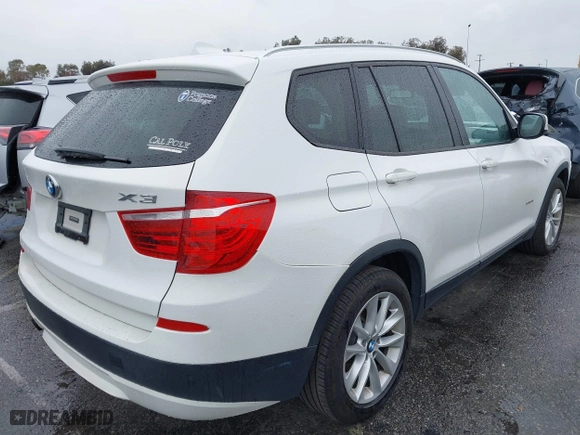 2013 BMW X3 xDrive28i with VIN 5UXWX9C52D0A16547, listed as a IAAI auction lot 41799109 with 118,201 mi miles. Bid and sale history available at carsss.com. Image 4.