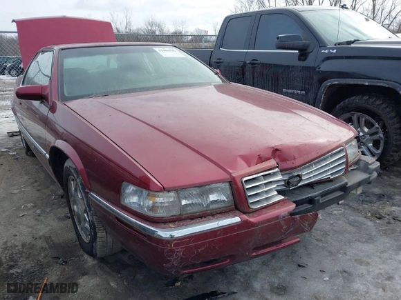 1998 Cadillac Eldorado with VIN 1G6EL12Y9WU603149, listed as a IAAI auction lot 41406943 with 1 mi miles. Bid and sale history available at carsss.com. Image 1.