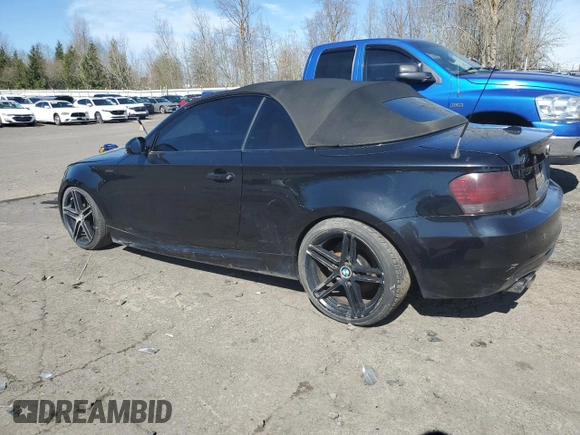 2008 BMW 1 Series 135i with VIN WBAUN93548VK39755, listed as a Copart auction lot 50836015 with Not Provided miles and Clean Title. Bid and sale history available at carsss.com. Image 2.