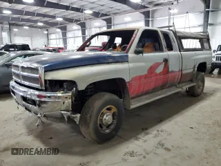 2000 Dodge Ram 2500 with VIN 1B7KF23W1YJ164933, listed as a Copart auction lot 49051225 with 0 mi miles and Salvage Title. Bid and sale history available at carsss.com. Image 1.