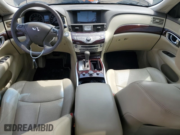 2019 Infiniti Q70 Luxe with VIN JN1BY1AR2KM585067, listed as a Copart auction lot 57527895 with 62,965 mi miles and Salvage title. Bid and sale history available at DreamBid. Image 8.