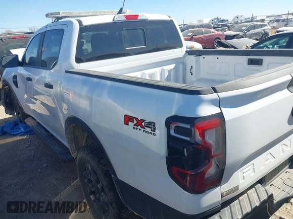 2024 Ford Ranger XLT with VIN 1FTER4HHXRLE19627, listed as a IAAI auction lot 41615448 with 50,476 mi miles. Bid and sale history available at carsss.com. Image 3.