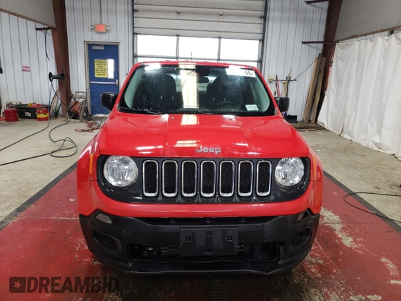 2016 Jeep Renegade Sport with VIN ZACCJBAW3GPC86911, listed as a Copart auction lot 46938265 with 91,630 mi miles and Salvage Title. Bid and sale history available at DreamBid. Image 5.