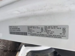 2025 Ram ProMaster Cargo Tradesman with VIN 3C6LRVVG2SE513404, listed as a IAAI auction lot 41948626 with 7,553 mi miles and . Bid and sale history available at carsss.com. Image 9.