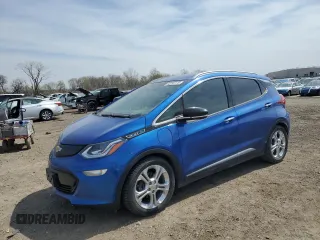 2018 Chevrolet Bolt EV Premier with VIN 1G1FX6S04J4138911, listed as a Copart auction lot 53292175 with 53,729 mi miles and Salvage title. Bid and sale history available at DreamBid. Image 1.