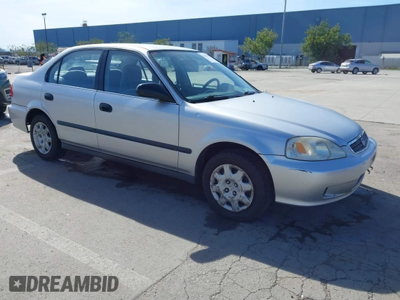 1999 Honda Civic LX with VIN JHMEJ6670XS000958, listed as a IAAI auction lot 41620949 with 93,698 mi miles and . Bid and sale history available at DreamBid. Image 1.