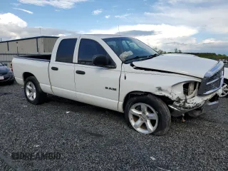 2008 Dodge Ram 1500 SLT with VIN 1D7HA18N68S568149, listed as a Copart auction lot 52344305 with 163,700 mi miles and Salvage Title. Bid and sale history available at carsss.com. Image 4.