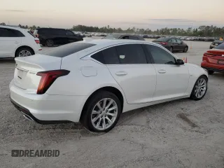 2022 Cadillac CT5 Luxury with VIN 1G6DW5RK6N0130537, listed as a Copart auction lot 77779674 with 41,840 mi miles and Salvage Title. Bid and sale history available at carsss.com. Image 3.