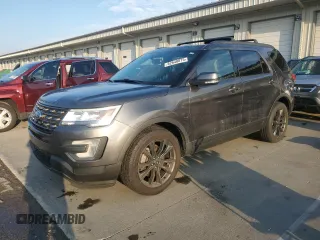 2017 Ford Explorer XLT with VIN 1FM5K8D82HGE21408, listed as a Copart auction lot 62640875 with 81,834 mi miles and Salvage title. Bid and sale history available at DreamBid. Image 1.
