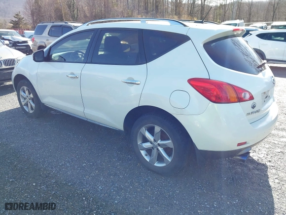 2009 Nissan Murano SL with VIN JN8AZ18W39W205559, listed as a IAAI auction lot 41688532 with 119,208 mi miles. Bid and sale history available at carsss.com. Image 3.