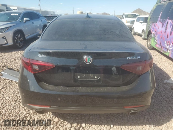 2022 Alfa Romeo Giulia with VIN ZARFAMAN1N7662764, listed as a Copart auction lot 73142704 with Not provided miles and Salvage title. Bid and sale history available at DreamBid. Image 6.