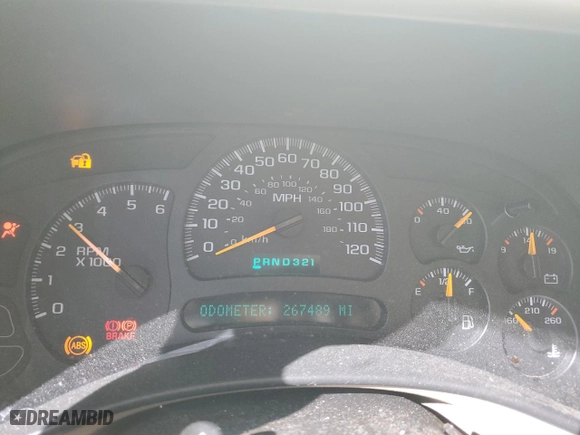 2005 Chevrolet Tahoe Z71 with VIN 1GNEK13T15R191837, listed as a Copart auction lot 50443765 with 267,489 mi miles and Clean Title. Bid and sale history available at carsss.com. Image 9.