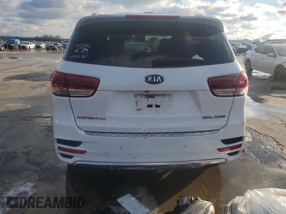 2016 Kia Sorento SXL with VIN 5XYPK4A1XGG010207, listed as a Copart auction lot 88313105 with 0 mi miles and Salvage Title. Bid and sale history available at carsss.com. Image 6.