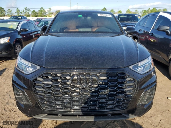 2023 Audi Q5 Sportback S line Premium Plus with VIN WA15AAFY4P2035199, listed as a Copart auction lot 73823644 with 0 mi miles and Non Repairable. Bid and sale history available at carsss.com. Image 5.