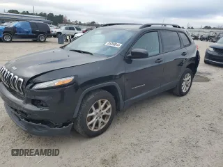 2016 Jeep Cherokee Sport with VIN 1C4PJLAS7GW315348, listed as a Copart auction lot 85300644 with 90,918 mi miles and Salvage Title. Bid and sale history available at carsss.com. Image 1.