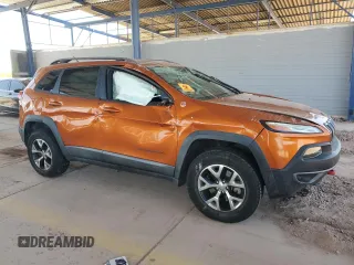 2015 Jeep Cherokee Trailhawk z VIN 1C4PJMBS4FW647489, wystawiony jako Copart lot #53362135 z przebiegiem 53 139 mil mil oraz Szkoda całkowita • Salvage title. Historia ofert i sprzedaży dostępna na DreamBid. Obrazek 4.