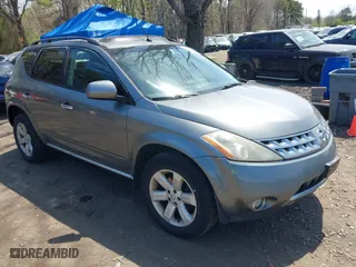 2007 Nissan Murano SL with VIN JN8AZ08W77W606636, listed as a IAAI auction lot 42095491 with 207,654 mi miles. Bid and sale history available at carsss.com. Image 1.