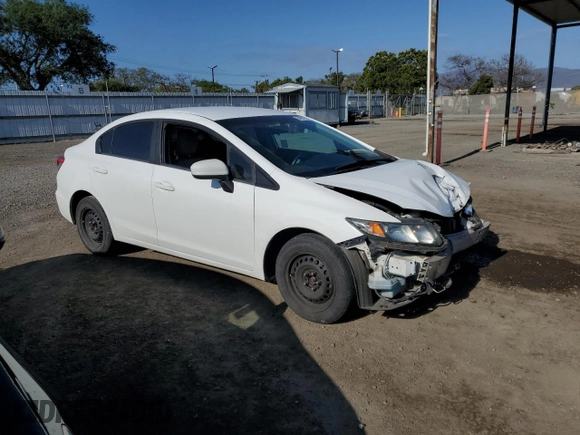 2015 Honda Civic Sedan LX with VIN 19XFB2F51FE239737, listed as a Copart auction lot 54091295 with 147,042 mi miles and Salvage Title. Bid and sale history available at carsss.com. Image 4.