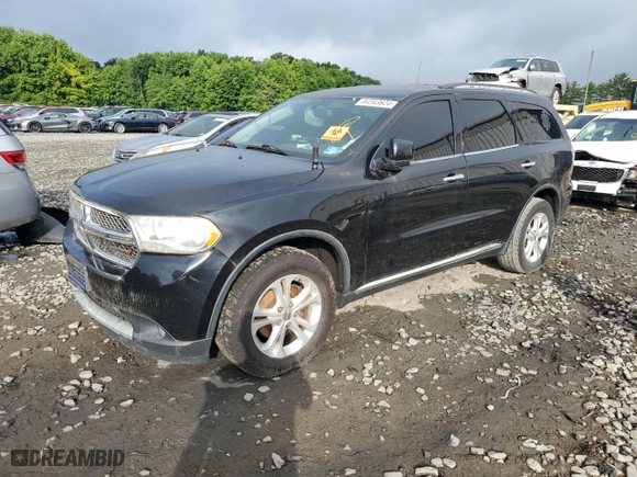 2013 Dodge Durango Crew with VIN 1C4RDJDG5DC700822, listed as a Copart auction lot 64343624 with 179,142 mi miles and Clean Title. Bid and sale history available at carsss.com. Image 1.