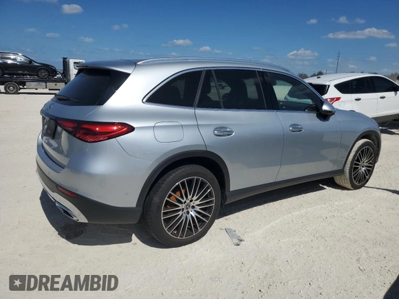 2023 Mercedes-Benz GLC with VIN W1NKM4GB3PF002580, listed as a Copart auction lot 77246444 with 0 mi miles and Salvage Title. Bid and sale history available at carsss.com. Image 3.