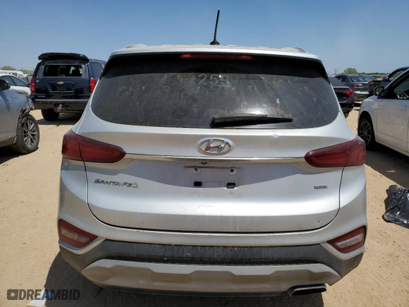 2019 Hyundai Santa Fe SE with VIN 5NMS2CAD8KH102705, listed as a Copart auction lot 52737495 with 227,888 mi miles and Clean Title. Bid and sale history available at carsss.com. Image 6.
