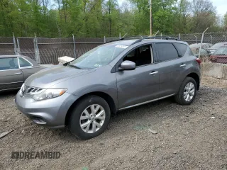 2013 Nissan Murano S with VIN JN8AZ1MWXDW312493, listed as a Copart auction lot 53626835 with 0 mi miles and Salvage Title. Bid and sale history available at carsss.com. Image 1.