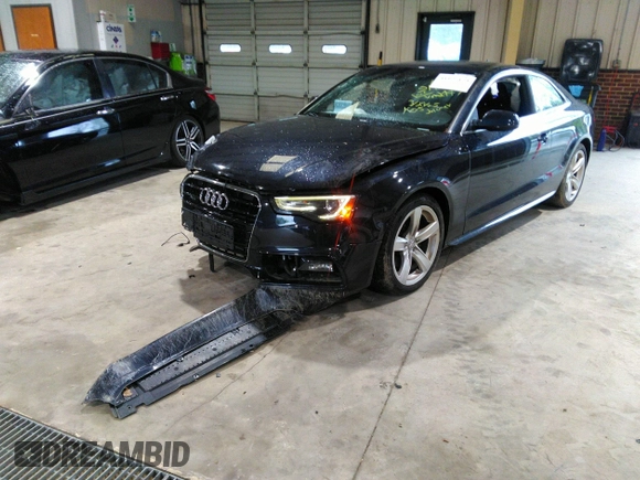 2016 Audi A5 Premium with VIN WAUD2AFR5GA002447, listed as a IAAI auction lot 41977173 with 72,173 mi miles and . Bid and sale history available at DreamBid. Image 2.