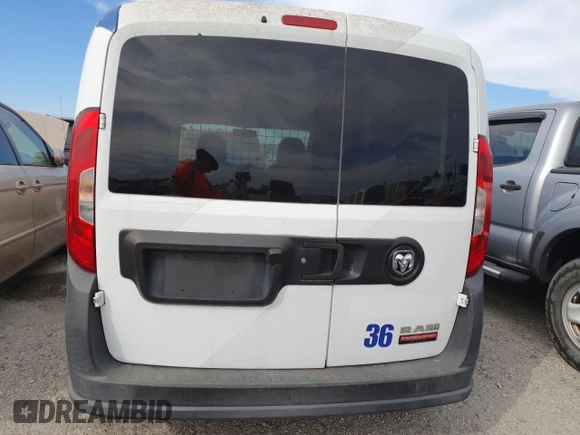 2016 Ram ProMaster City Cargo Tradesman with VIN ZFBERFAT1G6B68248, listed as a Copart auction lot 75356234 with Not Provided miles and Clean Title. Bid and sale history available at DreamBid. Image 6.