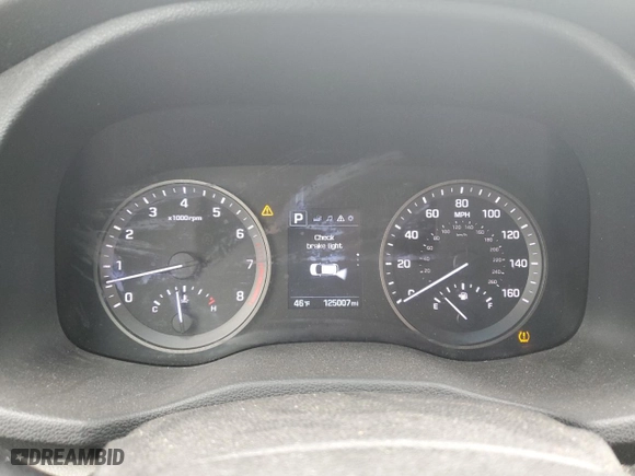 2016 Hyundai Tucson SE with VIN KM8J3CA45GU098388, listed as a Copart auction lot 46781755 with 125,007 mi miles and Salvage Title. Bid and sale history available at carsss.com. Image 9.